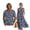 Blue Floral, variant on Blue Cloud Swirl Print Cotton Linen Matching Holiday Outfit Set Men Short Sleeve Button T-Shirts Women Sleeveless Sundresses Dress 2026 Spring Long Maxi Dress Travel Outfit, 4XL