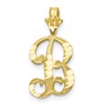 thumbnail image 1 of 10k Yellow Gold Dainty Letter B Initial Name Monogram Necklace Charm Pendant, 1 of 7