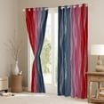 thumbnail image 3 of YST Boys Blue Red Blackout Curtains 52"Wx84"L Abstract Ombre Kids Window Curtains Geometric Striped Curtains & Drapes Silver Wavy Line Window Treatments 2 Panels Bedroom Decor, 3 of 6