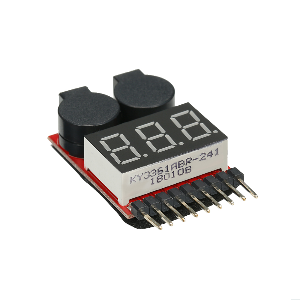1-8S BX100 Lipo Battery Voltage Tester// Low Voltage Buzzer Alarm with Dual Speak