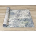 thumbnail image 5 of Northside Decor  Dayton Blue/Green Distressed Rug Green/Teal 6'7" x 9'6" Contains Latex Abstract Stain Resistant,Pet Friendly 6' x 9' Bedroom,Living, 5 of 5