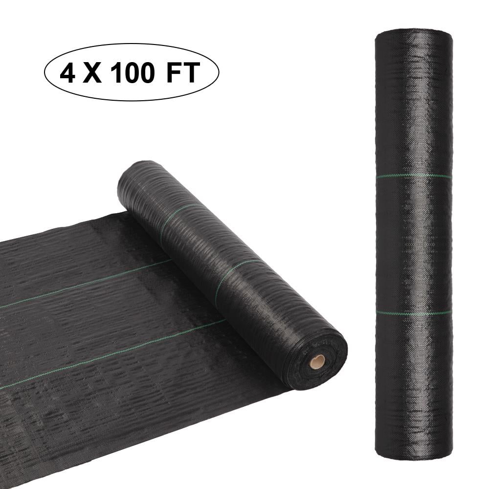 GoDecor 4*100 Feet Weed Barrier Fabric Commercial Weed Control Fabric