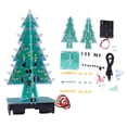 thumbnail image 1 of PCB de árbol de Navidad LED, kit de circuito electrónico de árbol de Navidad 3D DIY, diseño de vanguardia, 1 of 8