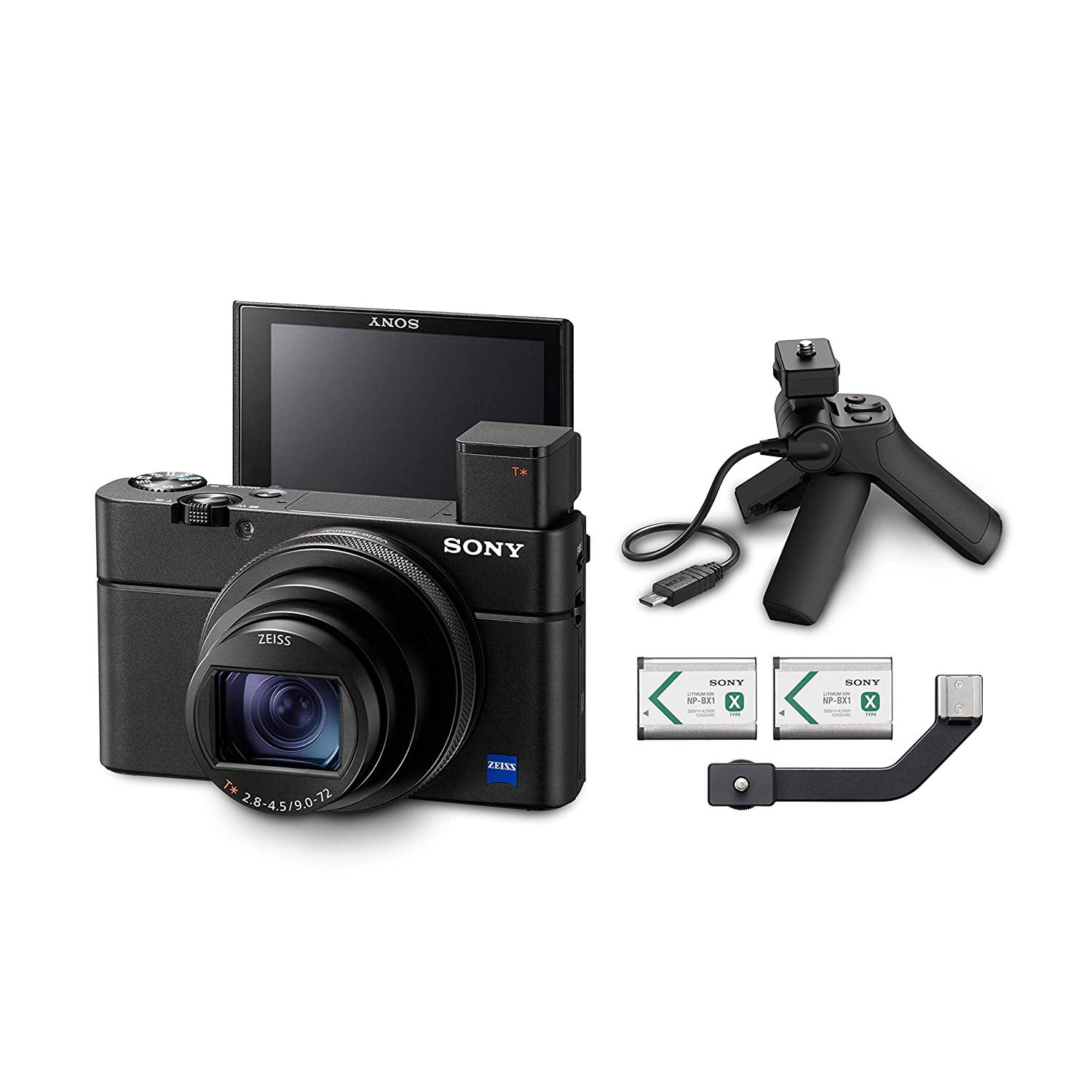 Sony RX100 VII Premium Camera +Grip and 2 (DSCRX100M7G) - Walmart.com