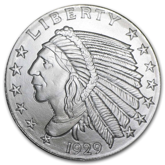 1/2 oz Silver Round - Incuse Indian