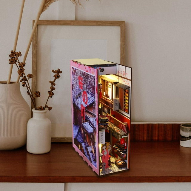 Creativo en Miniatura con LED Y Accesorios para Muebles Rompecabezas 3D Regalos de Cumpleaños para Mismo Estilo B Hugo Casa de muñecas artesanal