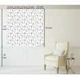 thumbnail image 6 of Ambesonne Paris Peel & Stick Wallpaper for Home, Eiffel Je T'aime Doodle, 13"x72", Black White, 6 of 6