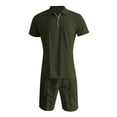 thumbnail image 3 of Men's underwear One Button Suits for Men Night for Men Tux Prom Suits Slim Light Prom Outfits 3 Piece Boys Suit Modern Fit Custom Jackets Men's Set 2 Piece Army Green 2XL, 3 of 6