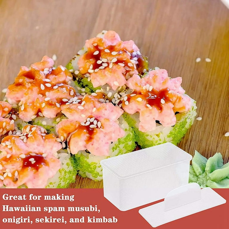 4 Pieces Musubi Maker Press Non-Stick Musubi Maker Non- Sushi Making Kit  Hawaiian Musubi Maker 