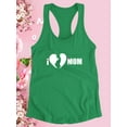 thumbnail image 3 of I Heart Mom Pregnant Woman Racerback Tank Women -Image by Shutterstock, Female Small, 3 of 4