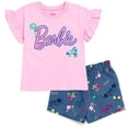 thumbnail image 1 of Conjunto de ropa de Barbie para niñas grandes y pantalones cortos de cambray, 1 of 4