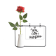 thumbnail image 1 of Eres increíble. Botella de decoración de jarrones colgantes de flores rosas artificiales, 1 of 3