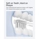 thumbnail image 2 of Paquete de 6 cabezales de cepillo de dientes acolchados Laifen para cepillo de dientes Wave, 2 of 7