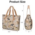 thumbnail image 3 of Tote Bag for Women - Cute Cartoon Dog Shoulder Bag - Large Utility Work Duffle Bag with Zipper Handbag for Travel, Work, Sprots, 3 of 5