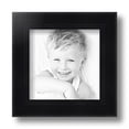 thumbnail image 2 of ArtToFrames 6" x 6" Satin Black Double Step Lip Picture Frame, 6x6 inch Black Wood Poster Frame (WOM-1418), 2 of 7