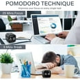 thumbnail image 3 of Rotating Pomodoro Timer 5, 25, 10 50 Minutes Preset, Desk Productivity Flip Timer for Work, Study, Kitchen,White, 3 of 6