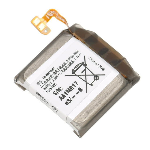 3.85V Lithium Ion Battery, Fine Processing 1.27Wh 330mAh Smartwatch Li Ion Battery High Efficiency EB BR820ABY for Electronic Watch