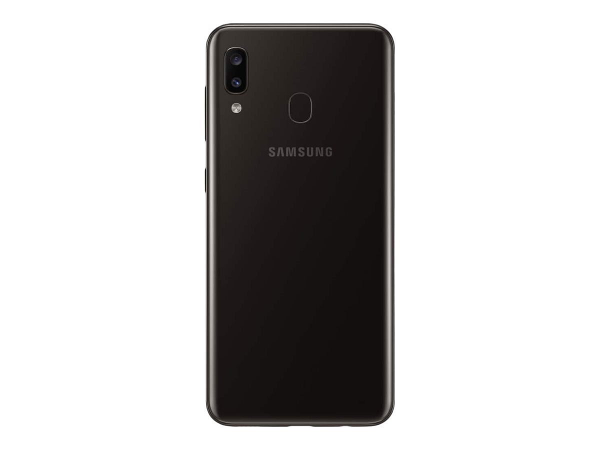 Samsung Galaxy A20 - 4G smartphone - RAM 3 GB / Internal Memory 32 GB - microSD slot - OLED display - 6.4" - 1560 x 720 pixels - 2x rear cameras 13 MP, 5 MP - front camera 8 MP - metroPCS - black - image 4 of 6