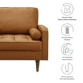 thumbnail image 2 of Modway Valour Tufted Vegan Leather Accent Armchair in Tan, 2 of 9
