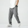 thumbnail image 5 of Vedolay Mens Sweatpants with Pockets Drawstring Casual Solid Pants Sport Loose Fit Plain Pants Grey,4XL, 5 of 5