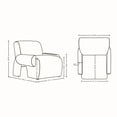 thumbnail image 3 of 3-Piece Verandah 90.6" Sofa & 2 Accent Chairs with Solid Wood Frame in Olive, 3 of 20