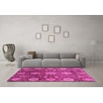 thumbnail image 3 of Ahgly Company Indoor Round Abstract Pink Modern Area Rugs, 8' Round, 3 of 4