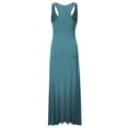 thumbnail image 3 of Doublju Women's Scoop Neck Racerback Tank Maxi Dress with Plus Size, 3 of 4