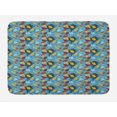 thumbnail image 1 of Acorn Bath Mat, Abstract Graphic Art with Jumbled and Overlapped Pieces of Autumn Nature Vegetation, Plush Bathroom Decor Mat with Non Slip Backing, 29.5" X 17.5", Multicolor, by Ambesonne, 1 of 2