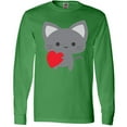 thumbnail image 3 of Inktastic Heart Cat Long Sleeve T-Shirt, 3 of 5