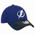 thumbnail image 3 of Men's New Era  Blue Tampa Bay Lightning Visor Hit 39THIRTY Flex Hat, 3 of 5