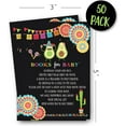thumbnail image 4 of Fiesta Mexican Baby Shower Book Request Cards, Neutral Baby Shower Games, Set of 50, 4 of 6