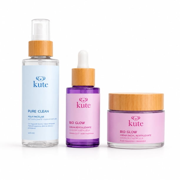 Kute Kit Ilumina Skincare con Serum Vitamina C y Gel Facial 3pzas