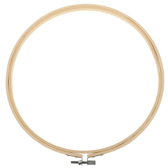 PTOOTP 1Pcs Embroidery Hoop Khaki 26x26x0.8cm for DIY Enthusiasts and Cross Stitch Lovers