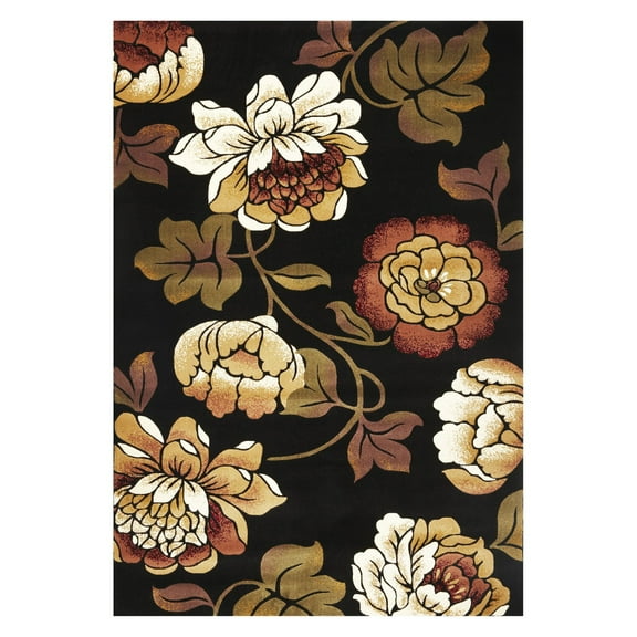 Corinthian 5351 Black Bella 20" x 31" Size Area Rug