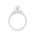 thumbnail image 2 of ANGARA Classic South Sea Cultured Pearl Bypass Ring in 14K White Gold for Women | June Birthstone, Birthday, Anniversary, Jewelry Gift for Women | Pearl Ring, 2 of 8