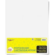 Royal Brites White Poster Board, High Quality 2-Sided 22"x28" for School and Work Projects, 22x28”, pack of 100