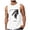 White, variant on Men's 3D Digital Print Features Street Loose Beach Coconut Tree Holiday Vest Clothes