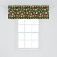 thumbnail image 2 of Ambesonne Muffin Valance Pack of 2, Cupcakes with Whipped Cream, 54"X18", Evergreen and Multicolor, 2 of 4