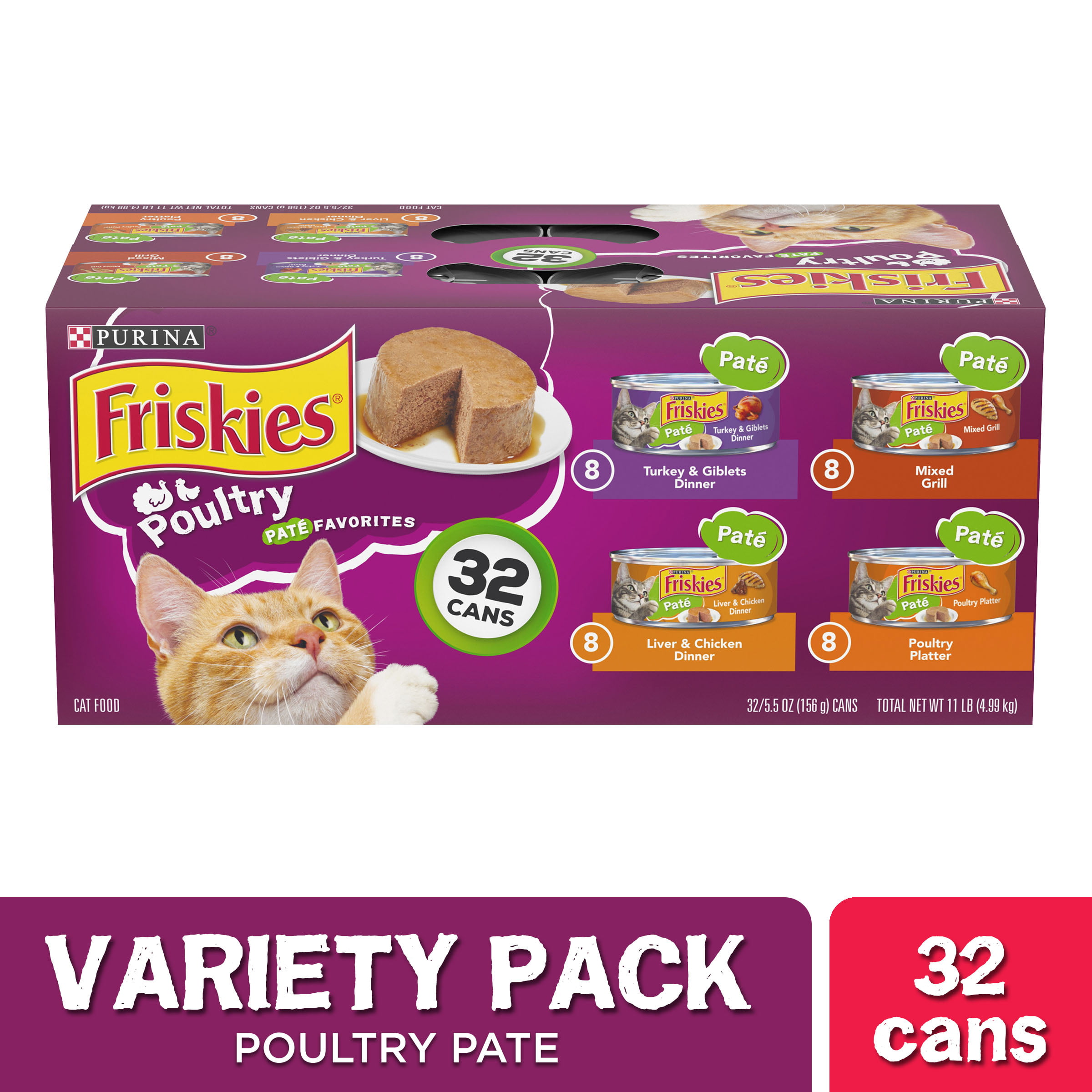 Friskies Pate Wet Cat Food Variety Pack 