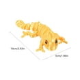 thumbnail image 3 of Reptiles Sculpture Movable Limbs Desktop Ornament Home, 3 of 9