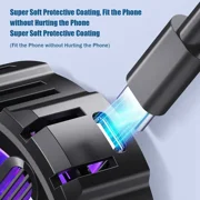 L06 Universal Mobile Phone Semiconductor Magnetic Cooling Fan Radiator for IOS Android Tablet Game Cooler w/ RGB Colorful Light