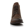 thumbnail image 3 of Polar Fox Duke MPX806065 Woolen Lace-up Fashion Plain-Toe Dress Boots with Zipper Closure, in Maple Brown, Men's Size 10.5, 3 of 8