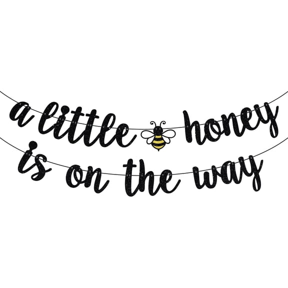 A Little Honey is on the Way Banner, Welcom Babee, Bumble Bee Baby Shower Sign, Sweet Honey Bee Baby Shower/Gender Reveal Party Decorations