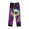 thumbnail image 4 of Bingfone Mushrooms And Skull Mens All Over Print Sleep Pajama Pants-Small, 4 of 9