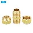 thumbnail image 3 of Conector de tubo de compresión de latón Uxcell, conectores de extensión de tubería para fontanería 5/8" macho x 1.6 pulgadas, 3 of 6