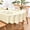 Ivory, variant on ANHXN Oval Tablecloth 60 x 84 Inch Washable Fabric Table Cloth Solid Beige Table Cover for Dining Wedding Party Banquet Tabletop Decoration
