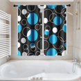thumbnail image 5 of Vintage Brown Shower Curtain Set with Window Curtain, Royal Abstract Line Modern Bathroom Window Curtain with Waterproof Shower Curtain Set for Bathroom Decor, 5 of 8