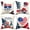 A, variant on 4th of July Decorations Pillow Covers 18 x 18 Inch Set of 4 Memorial Day Decor America Flag Stars and Patriotic Throw Pillow Covers Gnomes Pillows Independence Day Decor for Home