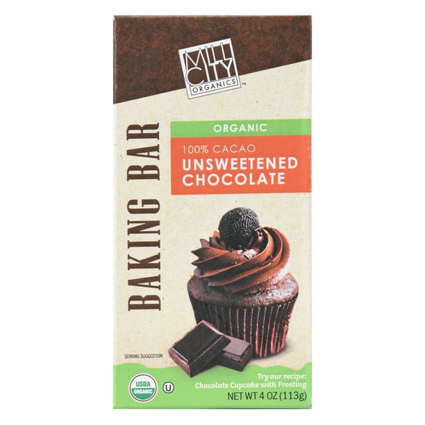Mill City Organics Unsweetened Chocolate Baking bar
