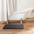 thumbnail image 2 of Home Dynamix Capri Haven Machine Washable Memory Foam Bath Mat, Black, 20"x30", 2 of 5